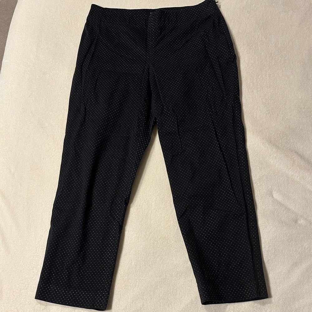 Talbots Black Polka Dot Pants